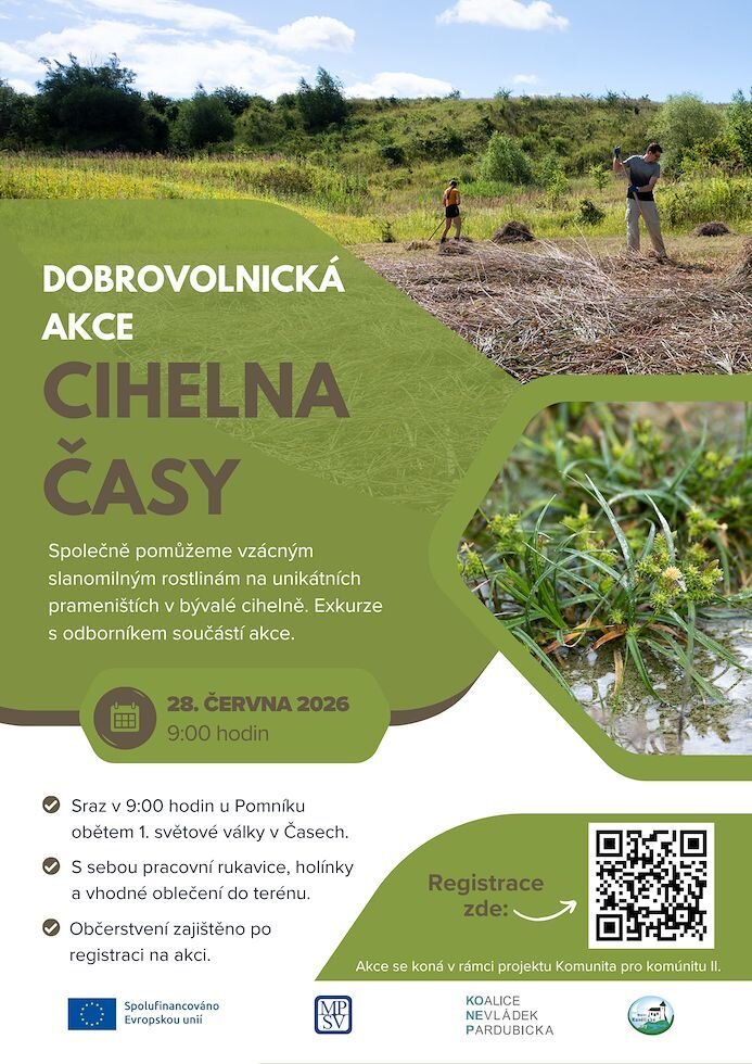 Dobrovolnická akce: Cihelna Časy 2026