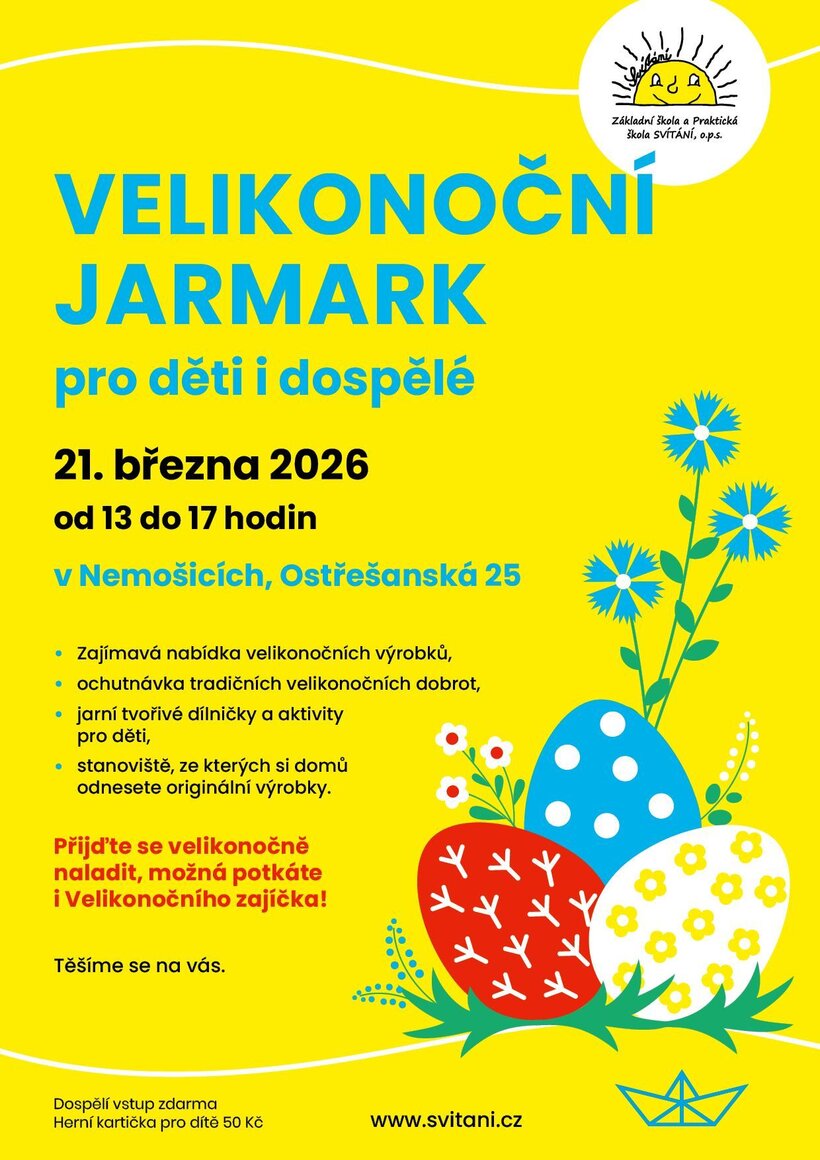 Velikonoční jarmark pro děti i dospělé