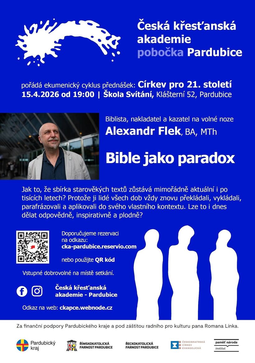 Alexandr Flek, BA, MTh: "Bible jako paradox"