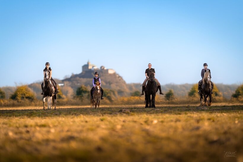 Přátelské jezdecké klání + hobby horsing