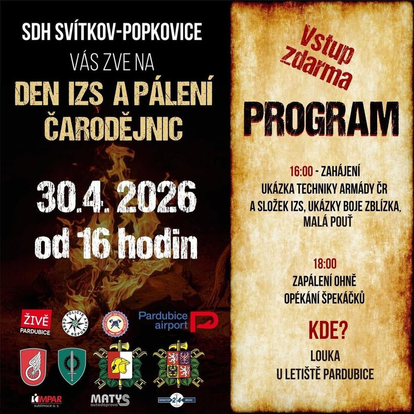 Den IZS a pálení čarodějnic