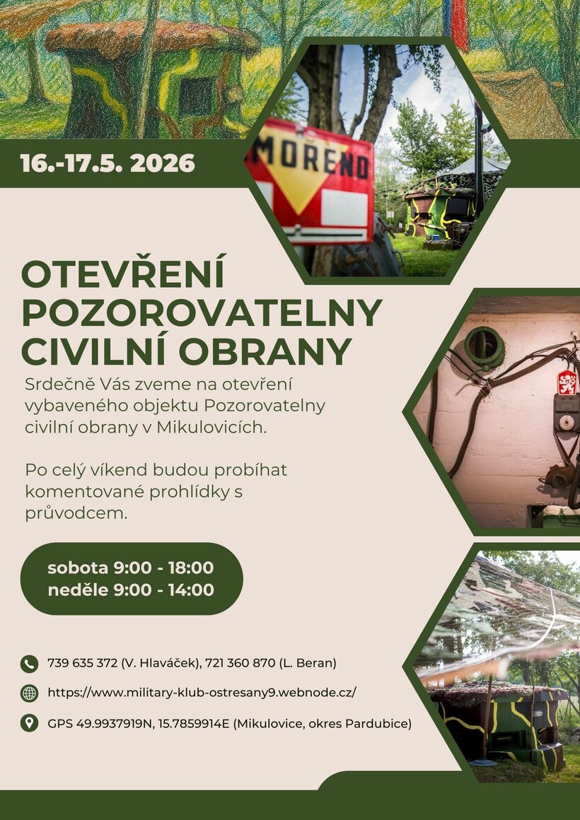 Otevření Pozorovatelny civilní obrany