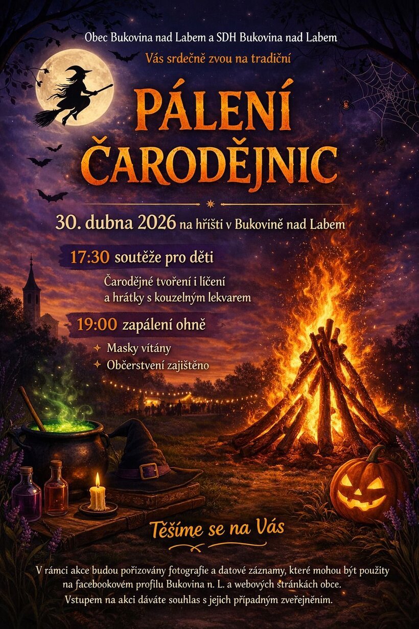 Tradiční pálení čarodějnic