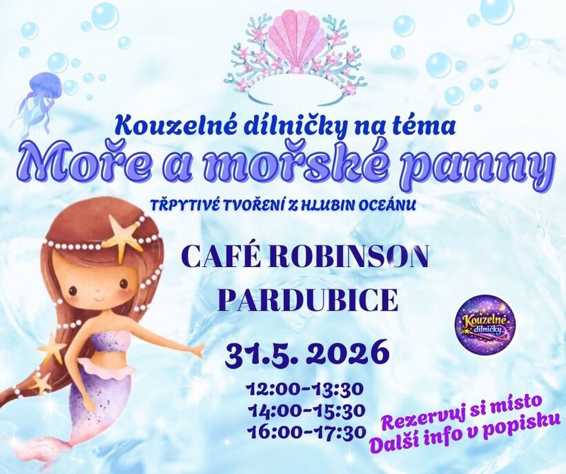 Moře a mořské panny - kouzelné dílničky