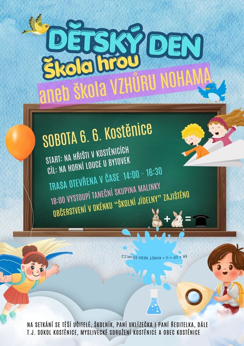 Dětský den: Škola hrou aneb škola vzhůru nohama