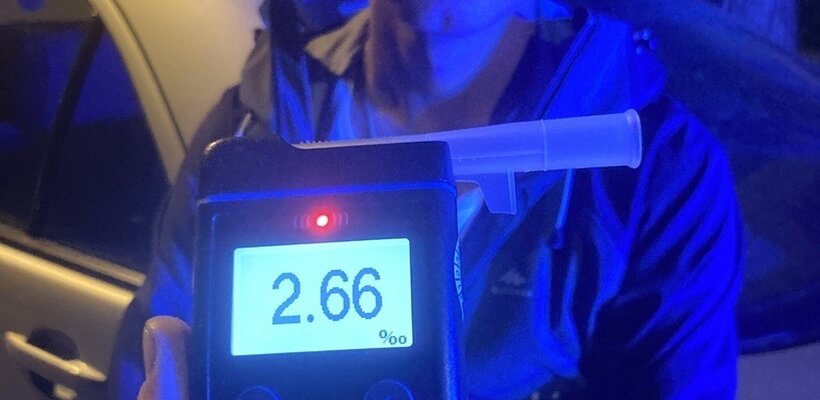 Řidič nadýchal 2,66 promile