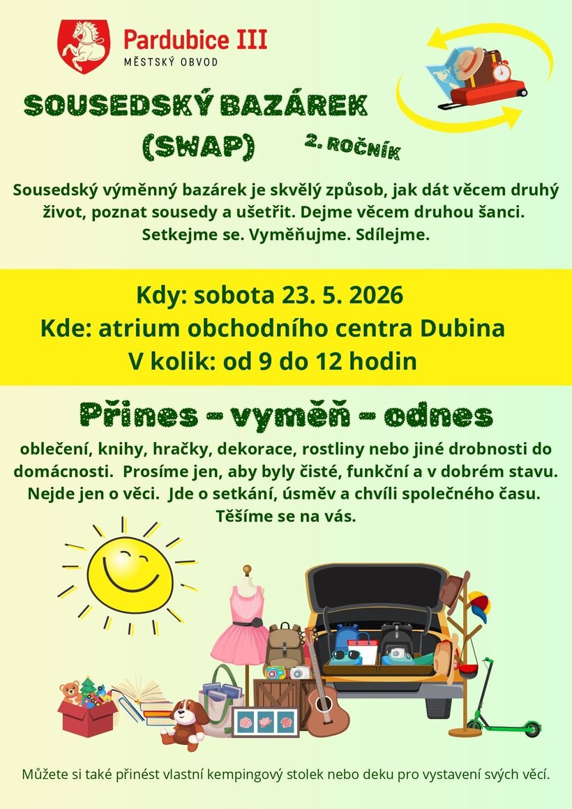 Sousedský bazárek (SWAP) - 2. ročník