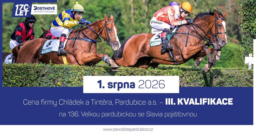 Cena firmy Chládek a Tintěra, Pardubice a.s. - III. kvalifikace na 136. Velkou pardubickou se Slavia pojišťovnou