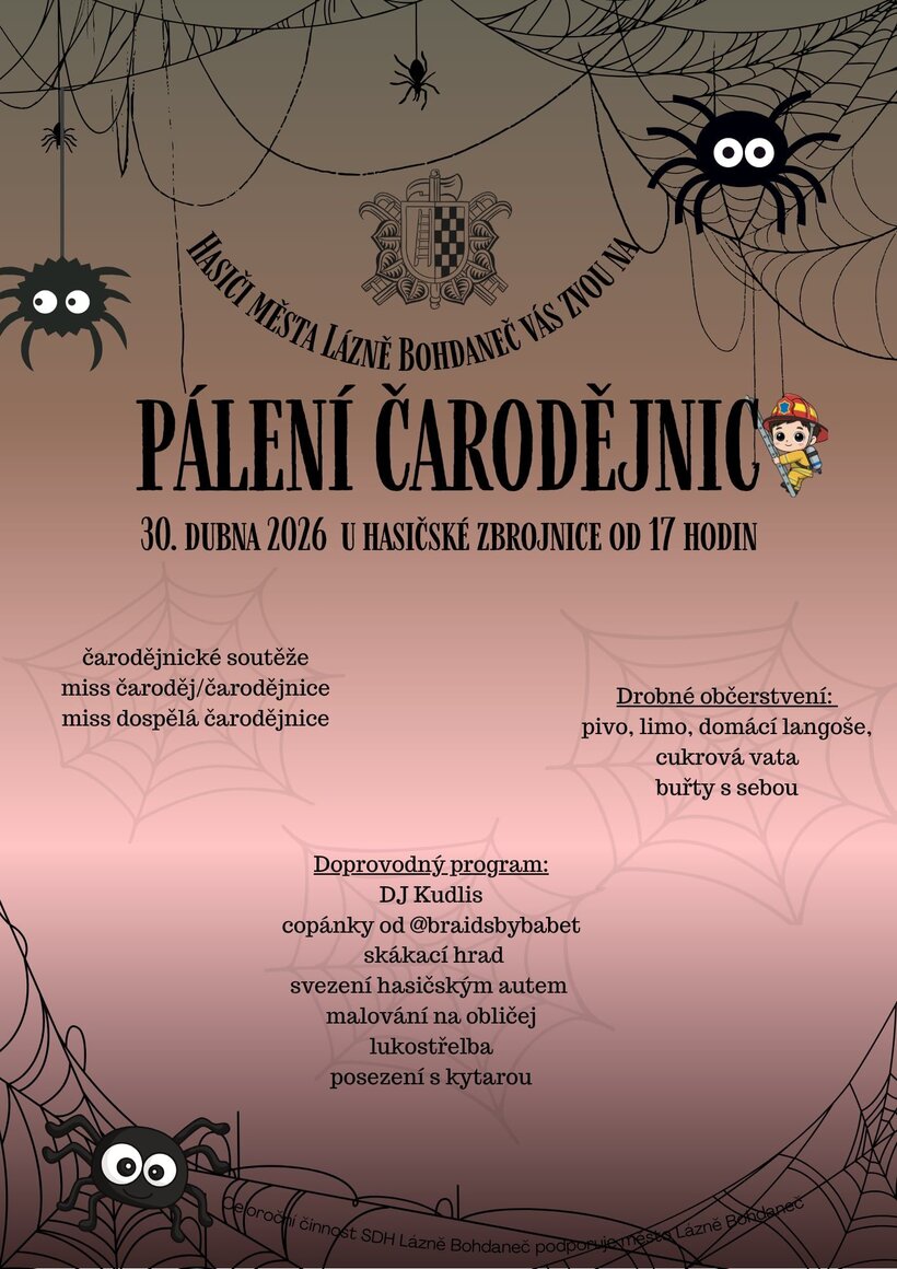 Čarodějnice u hasičů - Lázně Bohdaneč