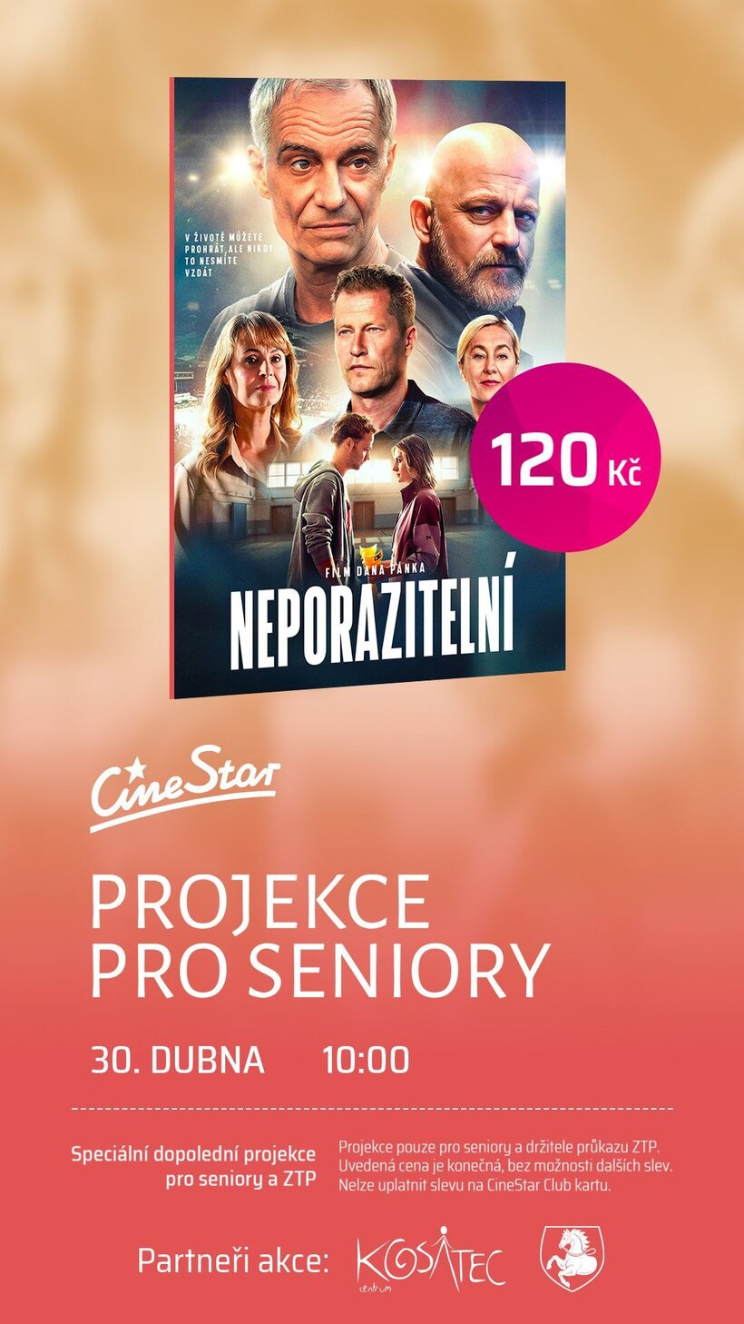 Projekce pro seniory - Neporazitelní