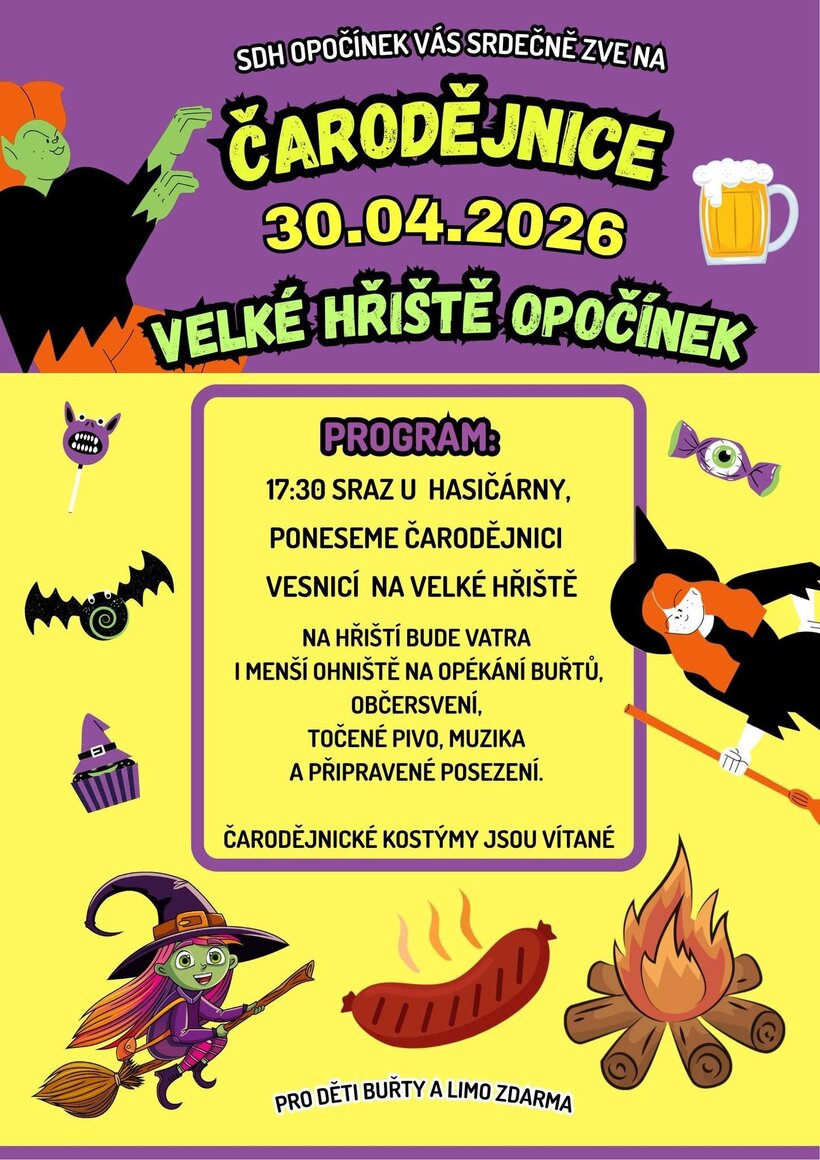 Čarodějnice Opočínek