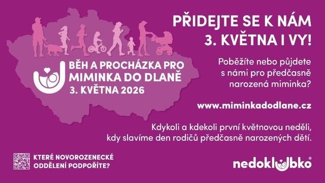 Běh a procházka pro miminka do dlaně 2026