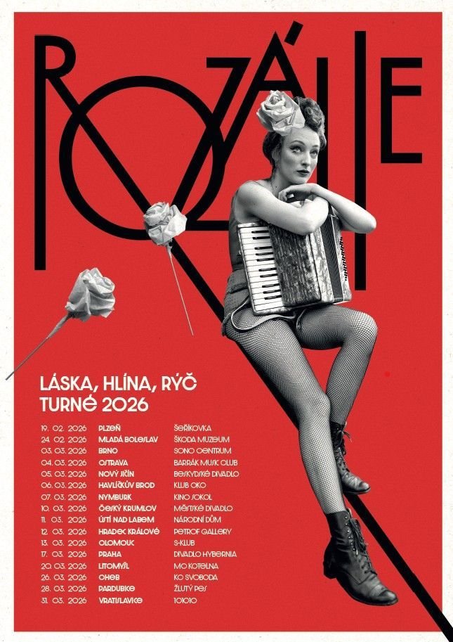 Rozálie - Láska, Hlína, Rýč - Turné 2026