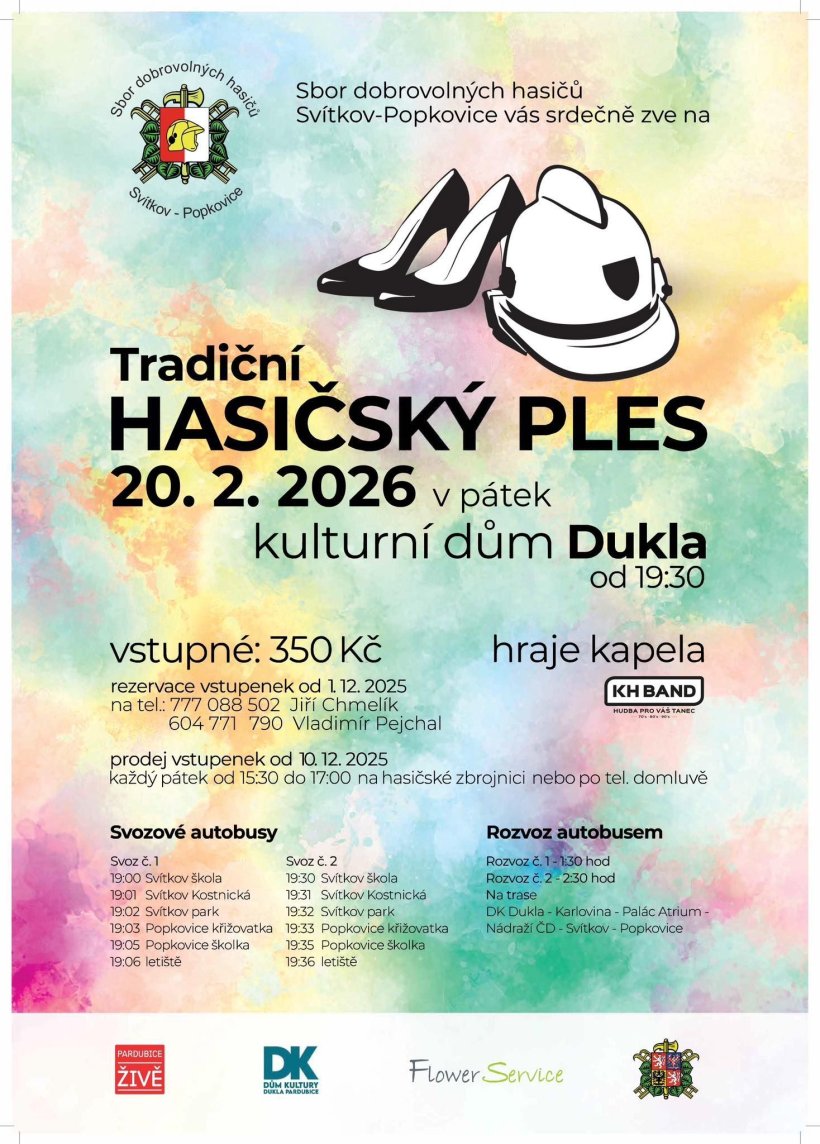 Tradiční hasičský ples SDH Svítkov-Popkovice