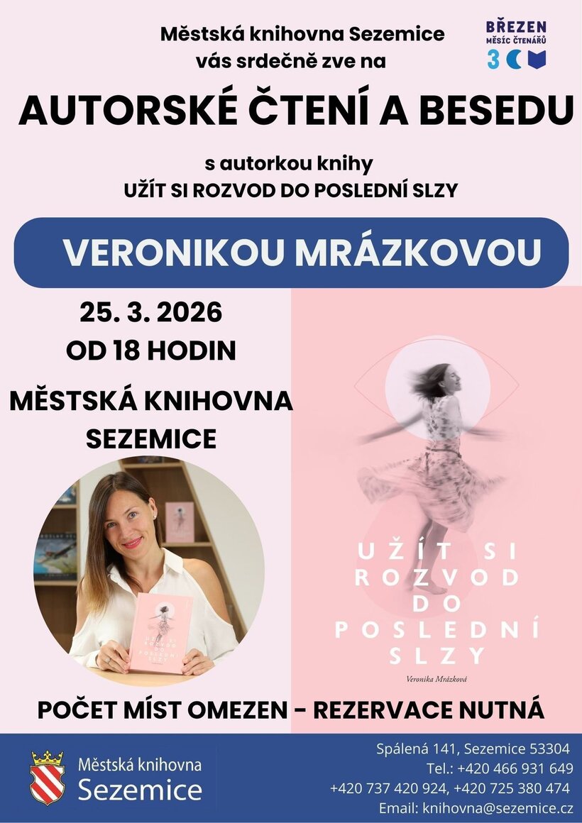 Autorské čtení a beseda s Veronikou Mrázkovou