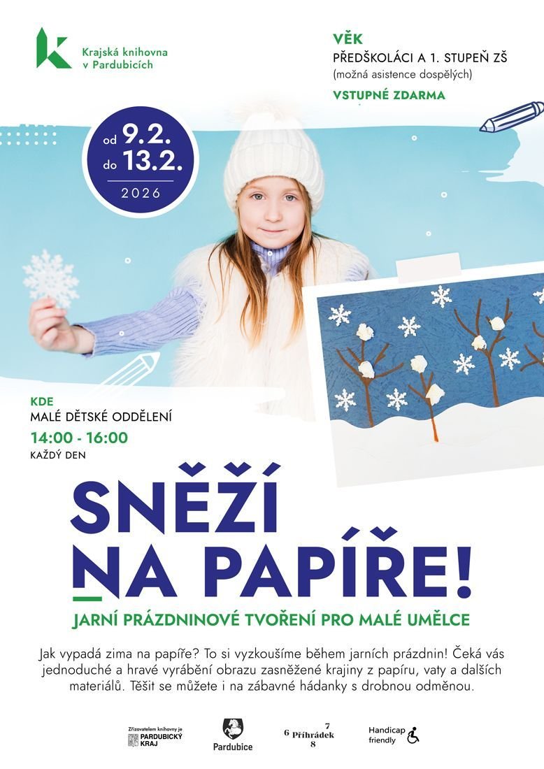 Sněží na papíře! - Jarní prázdninové tvoření pro malé umělce