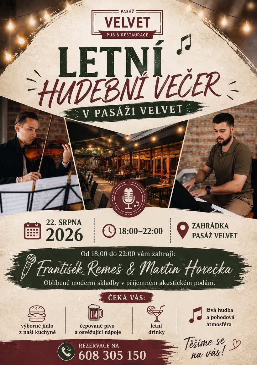 Letní hudební večer: František Remeš & Martin Horečka