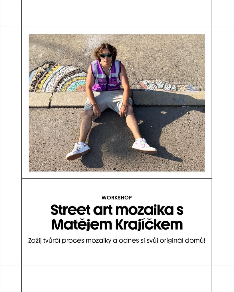 Street art mozaika s Matějem Krajíčkem