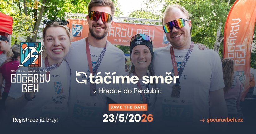 Gočárův běh 2026 (Hradec Králové - Pardubice)