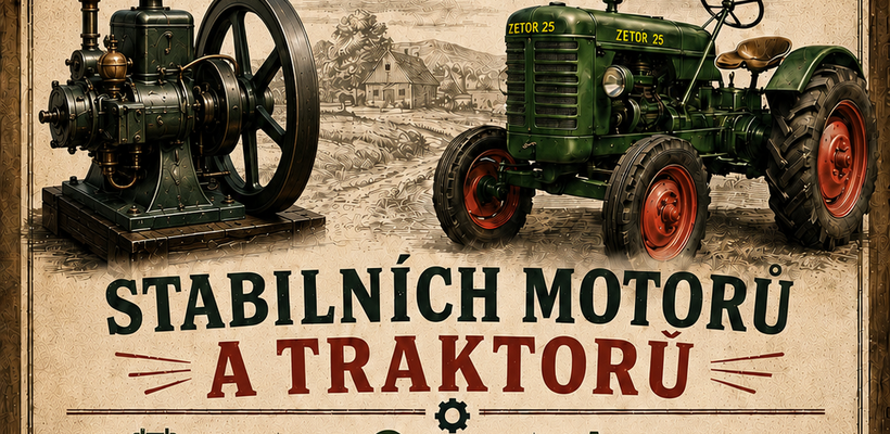 Dědečkova výstava historických strojů v Doubravicích