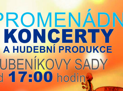 Promenádní koncerty a hudební produkce Bubeníkovy sady 2026