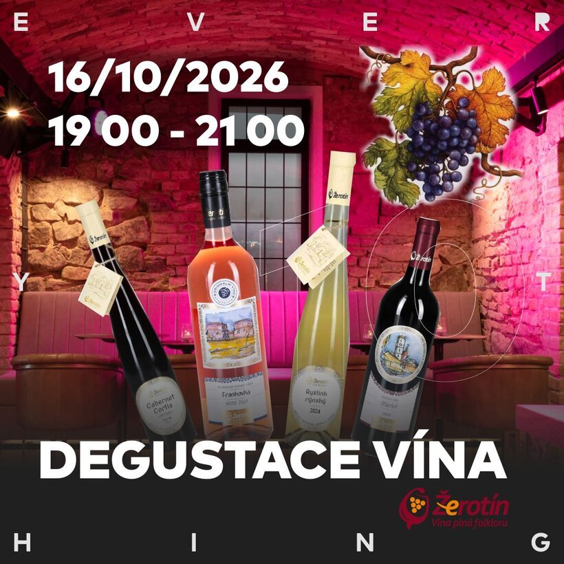 Degustace vína z vinařství Žerotín