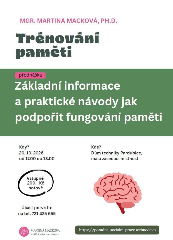 Základní informace a praktické návody jak podpořit fungování paměti