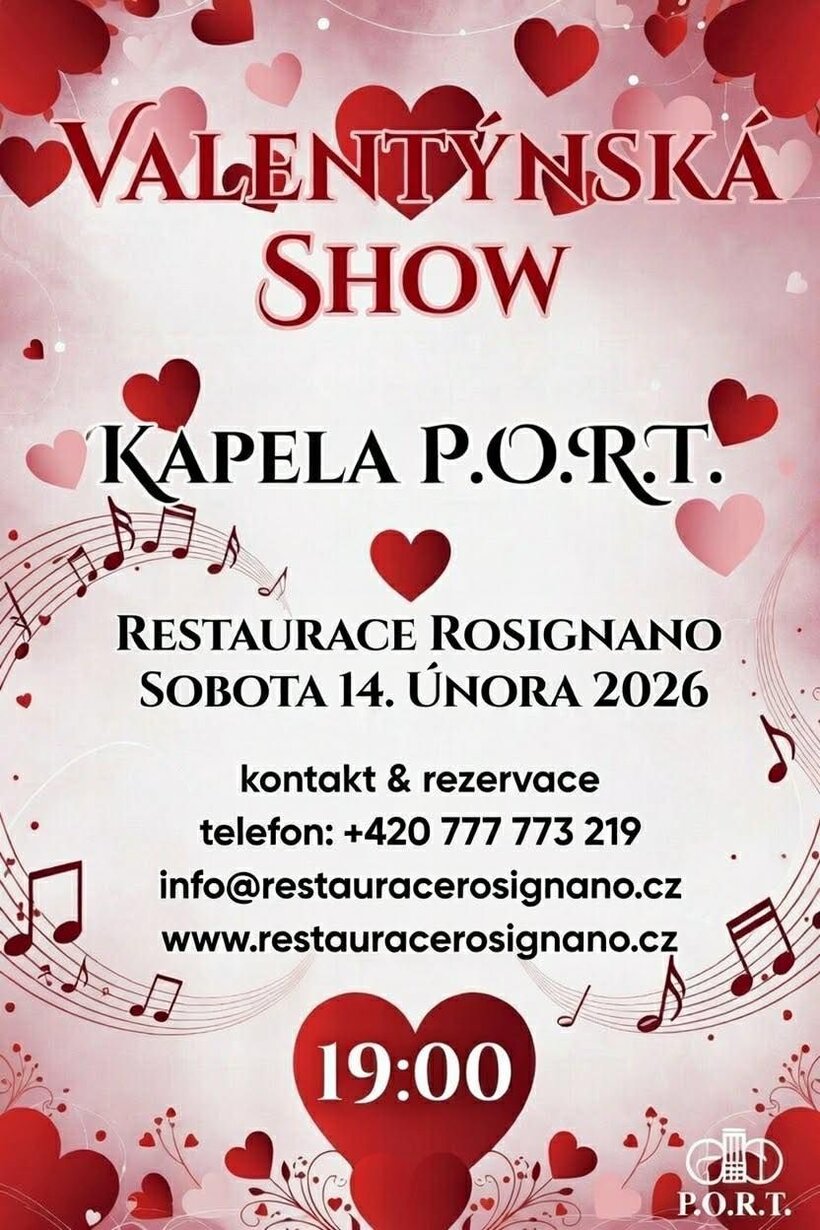 Valentýnská show - kapela P.O.R.T.