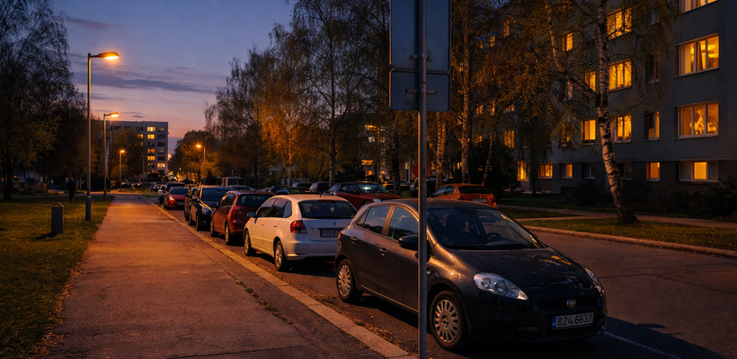 Brožíkova ulice v Polabinách přejde do režimu Zóny 30. Změny přinesou více parkovacích míst i vyšší bezpečnost