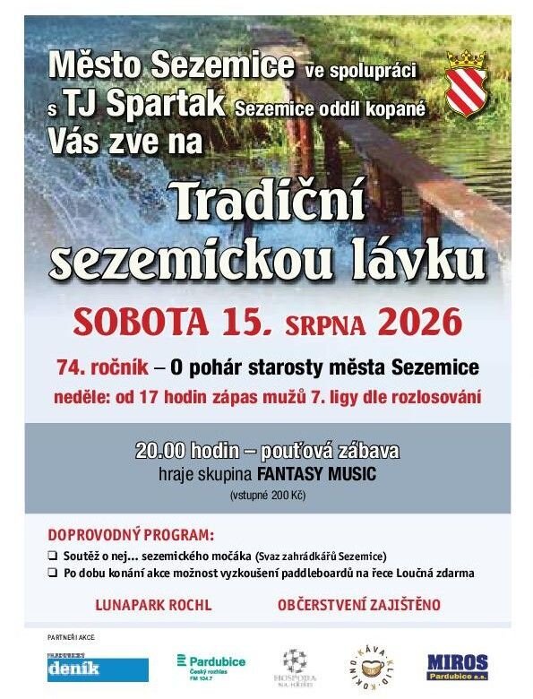 Tradiční sezemická lávka - 74. ročník