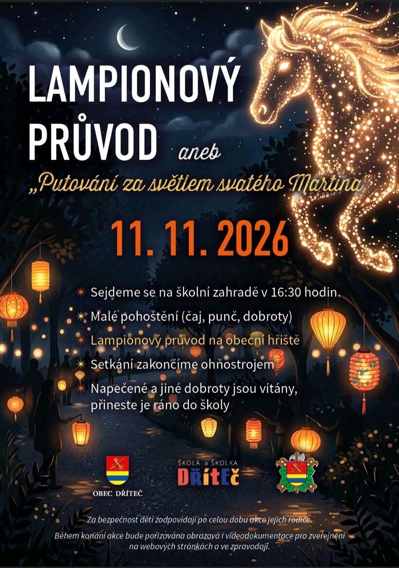 Lampionový průvod aneb „Putování za světlem sv. Martina“