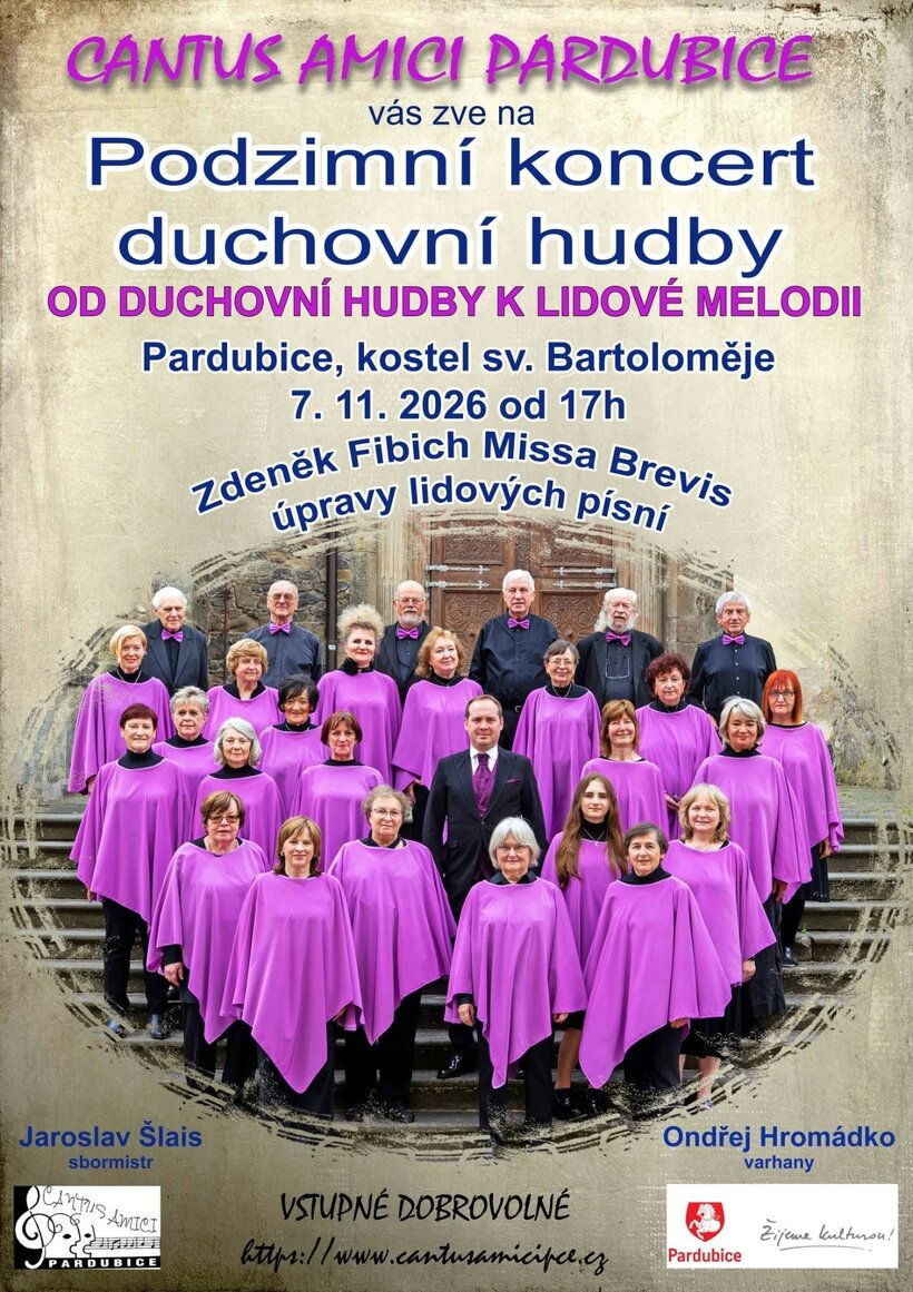 Podzimní koncert duchovní hudby Cantus Amici