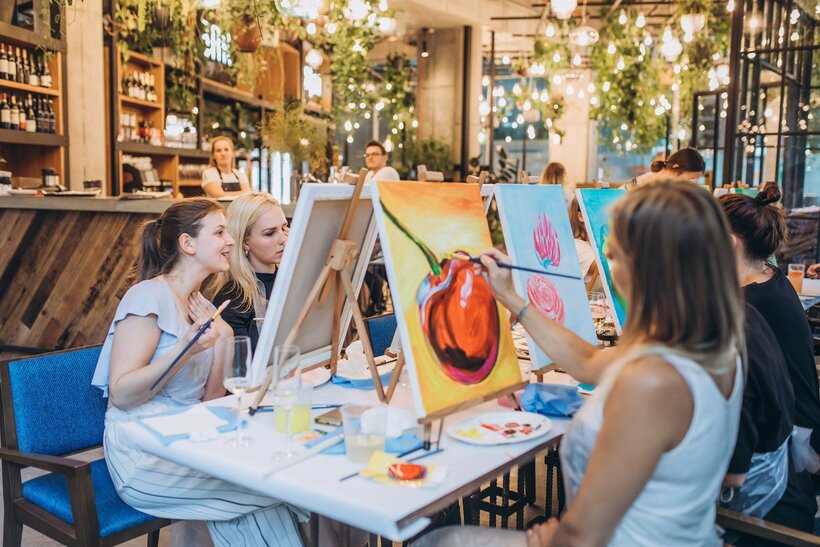 Malování akrylovými barvami