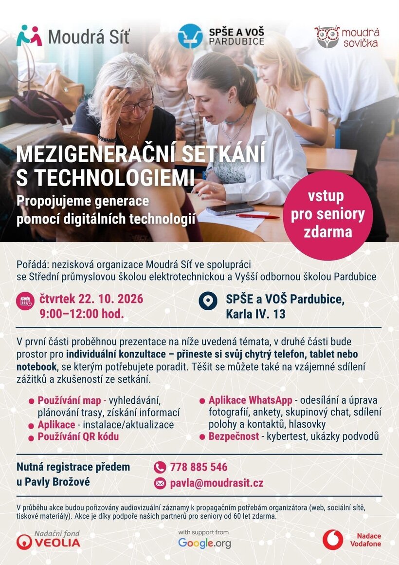 Moudrá Síť: Mezigenerační setkání s technologiemi