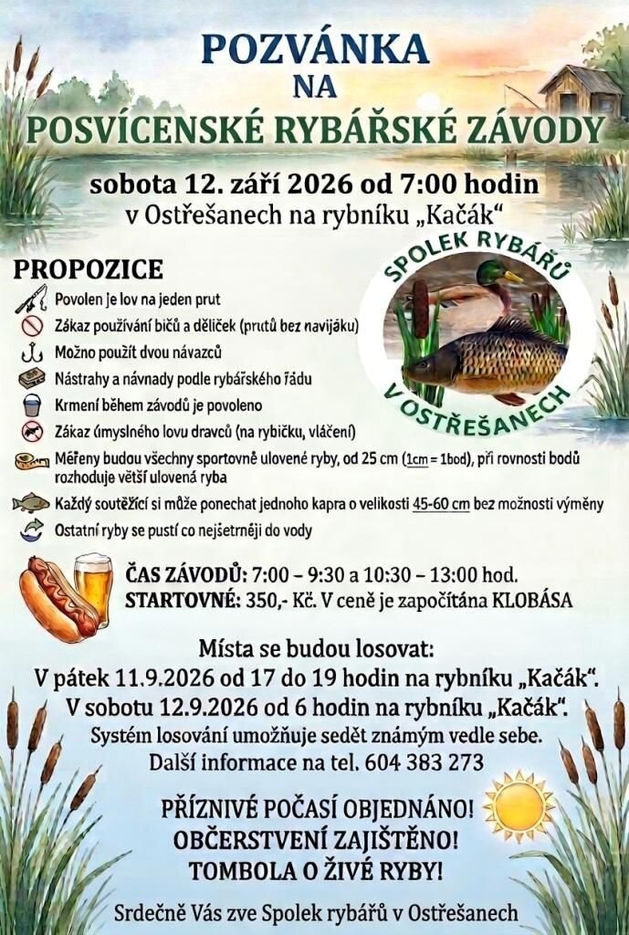 Posvícenské chytání a rybářské závody