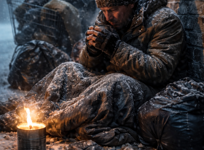 V mrazech je pomoc lidem bez domova posílena, využití služeb ale nelze vynutit