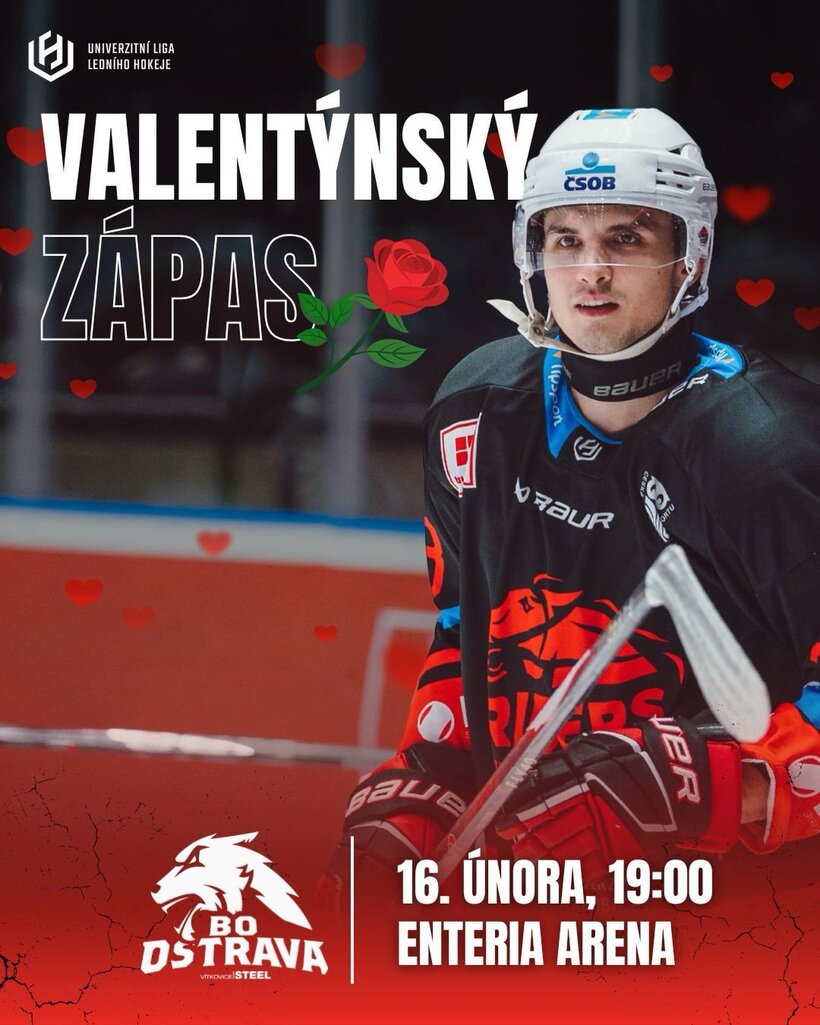 Riders Univerzita Pardubice vs. BO Ostrava Vítkovice Steel - Valentýnský zápas