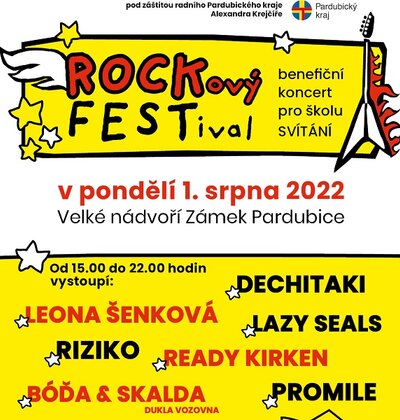 ROCKový FESTival - benefiční koncert pro školu SVÍTÁNÍ