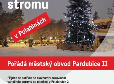 Rozsvícení vánočního stromu v Polabinách – 1. 12. 2023