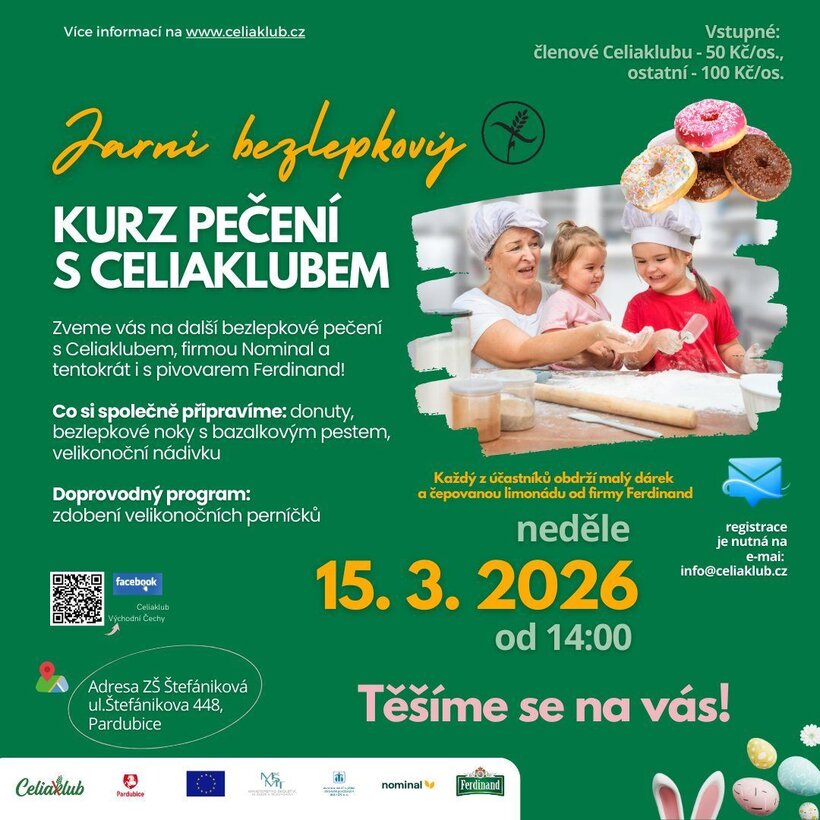 Jarní bezlepkový kurz pečení s Celiaklubem
