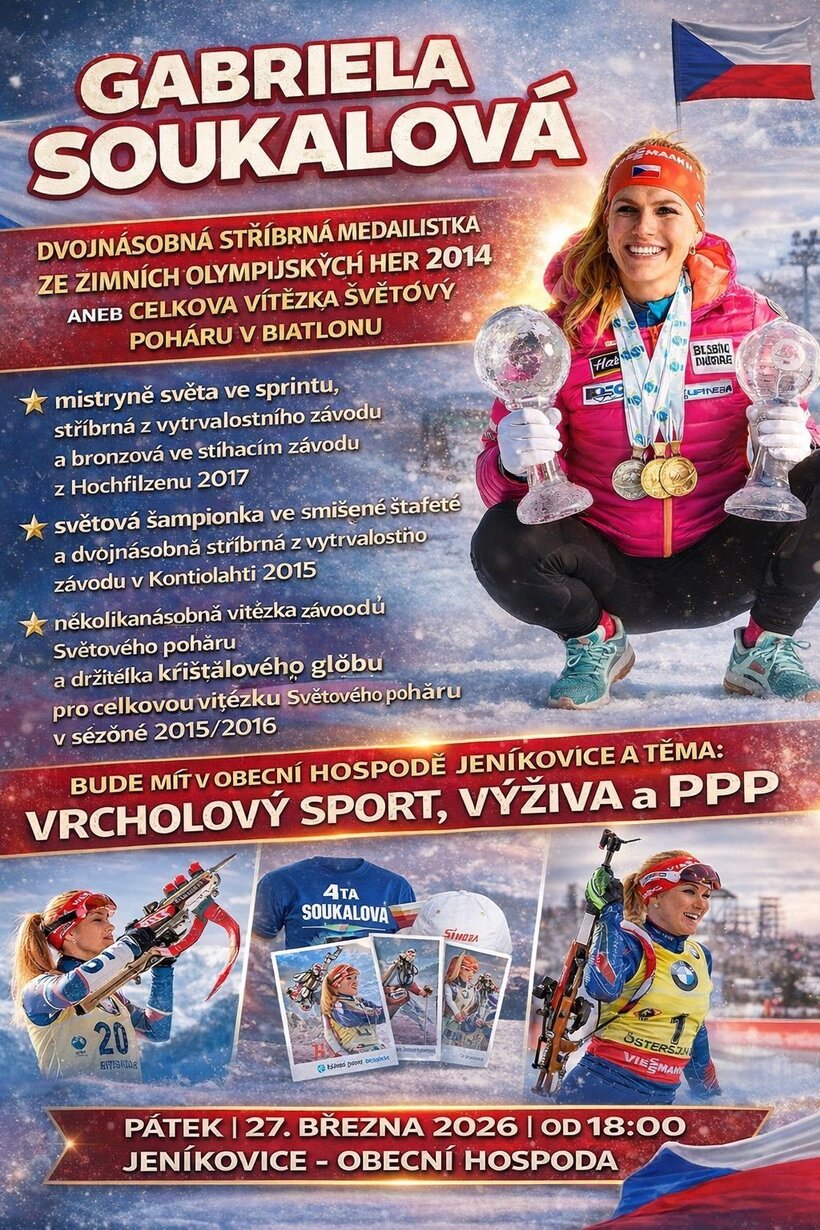 Gabriela Soukalová - Vrcholový sport, výživa a PPP
