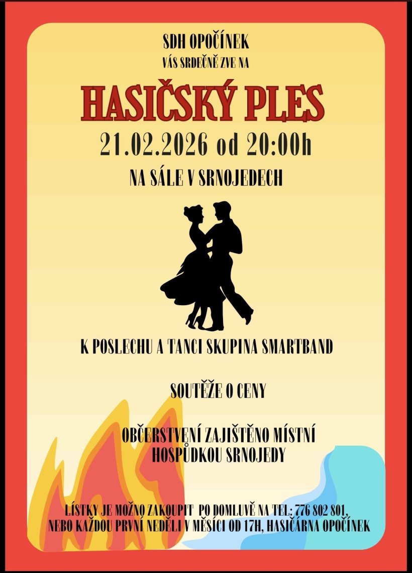 Hasičský ples SDH Opočínek