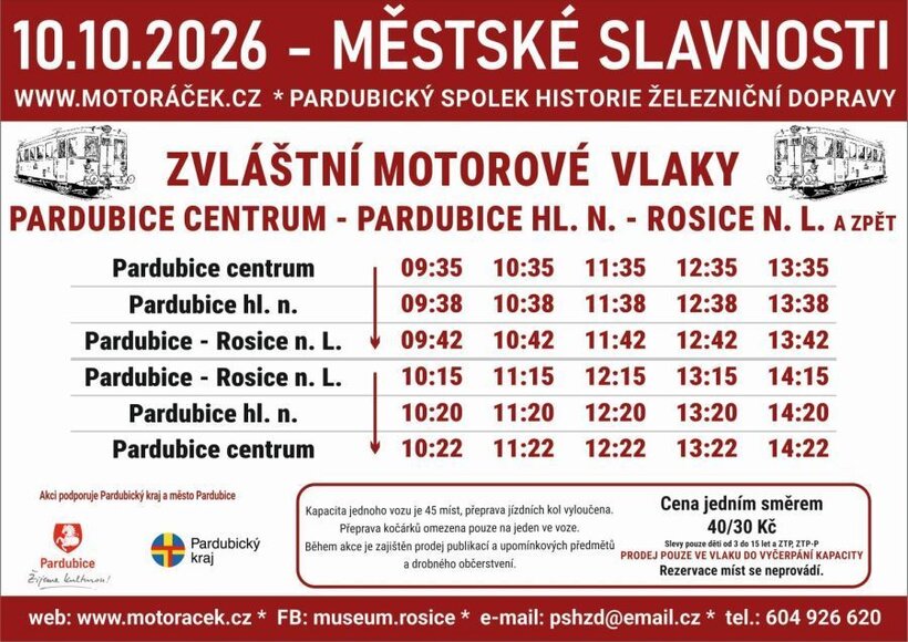 Zvláštní motorové vlaky - Podzimní městské slavnosti