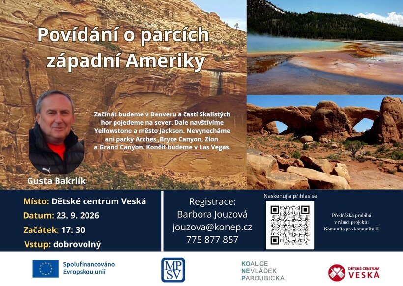 Povídání o parcích západní Ameriky