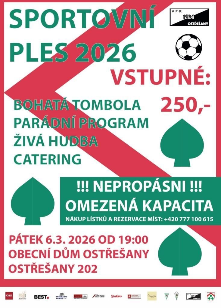 Sportovní ples AFK Ostřešany