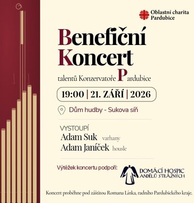 Benefiční koncert talentů Konzervatoře Pardubice
