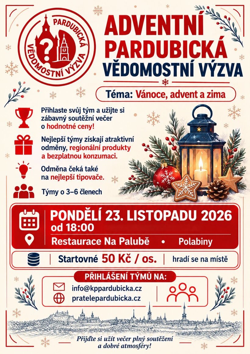 Adventní pardubická vědomostní výzva