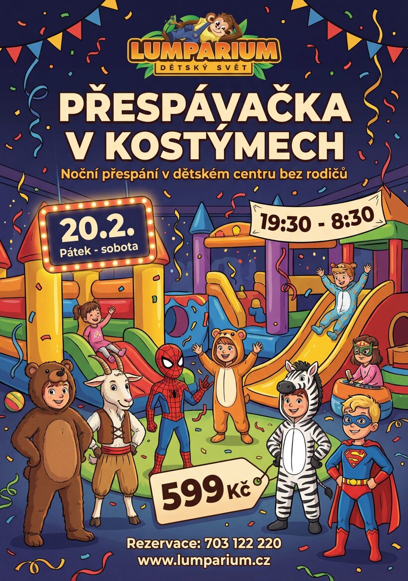 Přespávačka v kostýmech