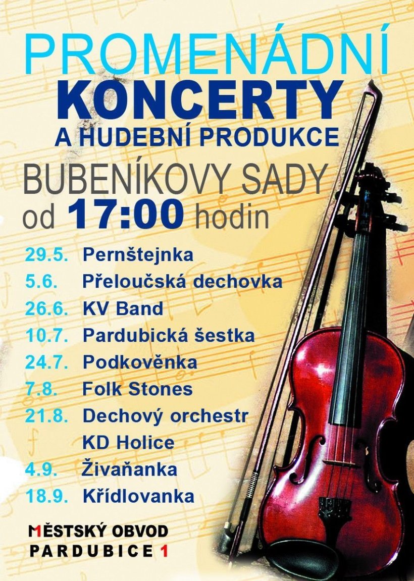 Promenádní koncert - Dechový orchestr KD Holice