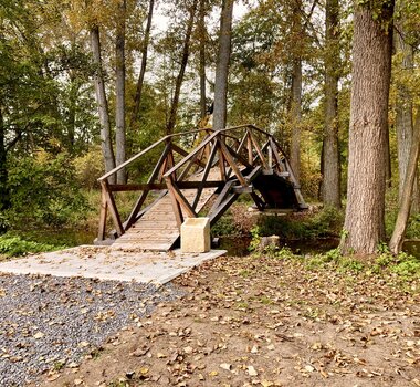 Lávka majora Aubrechta v Lázních Bohdaneč